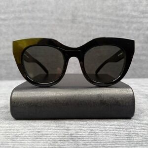 Le Specs‎ Air Heart 1602175 Black Oversized Cat Eye Sunglasses Women Designer